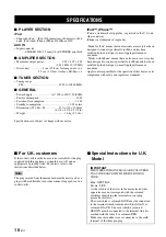 Preview for 12 page of Yamaha TSX-70BR Owner'S Manual