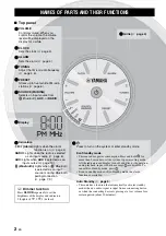 Preview for 4 page of Yamaha TSX-B15 Owner'S Manual