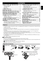 Preview for 3 page of Yamaha TSX-B235 Owner'S Manual