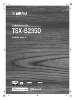 Preview for 1 page of Yamaha TSX-B235D Owner'S Manual