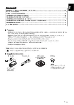 Preview for 5 page of Yamaha TSX-B72WH Owner'S Manual