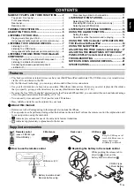 Предварительный просмотр 3 страницы Yamaha TSX-D232 Owner'S Manual