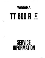 Preview for 1 page of Yamaha TT 600 R 1997 Service Information