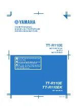 Preview for 1 page of Yamaha TT-R110E 2018 Owner'S Manual