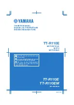 Preview for 1 page of Yamaha TT-R110E 2021 Owner'S Manual