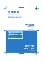 Yamaha TT-R110EL 2019 Owner'S Manual preview