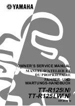 Yamaha TT-R125(N) 2000 Owner'S Service Manual preview