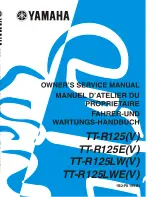 Preview for 1 page of Yamaha TT-R125(V) Owner'S Service Manual