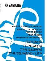 Yamaha TT-R125(W) Owner'S Service Manual preview