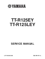 Предварительный просмотр 1 страницы Yamaha TT-R125EY Service Manual