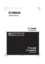 Preview for 3 page of Yamaha TT-R50E Owner'S Manual