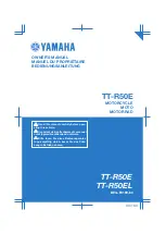 Yamaha TT-R50EL 2019 Owner'S Manual preview