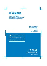 Yamaha TT-R50EM Owner'S Manual preview