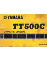 Yamaha TT500C 1976 Owner'S Manual preview