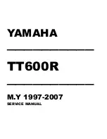 Yamaha TT600R Service Manual preview