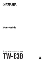 Предварительный просмотр 1 страницы Yamaha TW-E3B User Manual