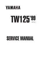 Yamaha TW125 1999 Service Manual preview