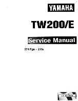 Yamaha TW200 Service Manual предпросмотр