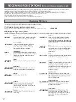 Preview for 12 page of Yamaha TX-10 Owner'S Manual