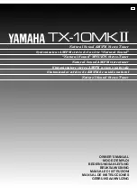 Предварительный просмотр 1 страницы Yamaha TX-10MKII Owner'S Manual