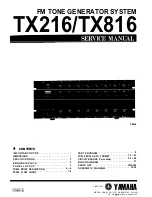 Yamaha TX-216 Service Manual предпросмотр