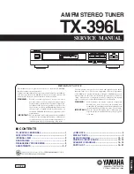 Предварительный просмотр 1 страницы Yamaha TX-396L Service Manual