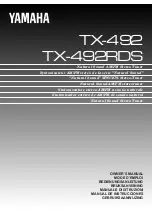 Yamaha TX-492 Owner'S Manual preview