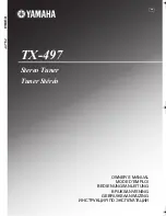 Yamaha TX-497 Owner'S Manual preview