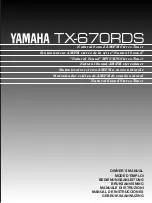 Предварительный просмотр 1 страницы Yamaha TX-670RDS Owner'S Manual