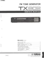 Preview for 1 page of Yamaha TX-802 Service Manual