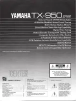 Preview for 1 page of Yamaha TX-950 Owner'S Manual