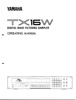 Предварительный просмотр 1 страницы Yamaha TX16W Operating Manual