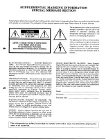 Предварительный просмотр 3 страницы Yamaha TX16W Operating Manual