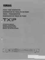 Yamaha TX1P Operating Manual предпросмотр