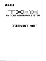 Yamaha TX816 Supplementary Manual предпросмотр