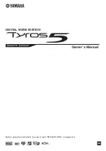 Yamaha Tyros5-76 Owner'S Manual предпросмотр