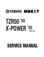 Yamaha TZR50 '03 Service Manual preview