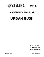 Yamaha Urban Rush PW70URL Assembly Manual preview