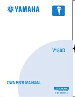 Preview for 1 page of Yamaha V150D Owner'S Manual