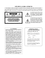 Preview for 3 page of Yamaha V50 Authorized Product Manual