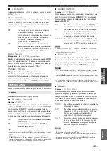 Preview for 115 page of Yamaha V665 - RX AV Receiver Owner'S Manual