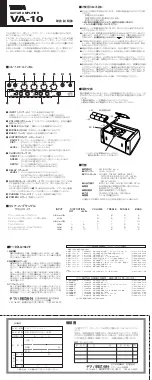 Yamaha VA-10 (Japanese) Owner'S Manual preview