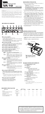 Preview for 3 page of Yamaha VA-10 (Japanese) Owner'S Manual