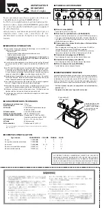 Preview for 3 page of Yamaha VA-2 Owner'S Manual