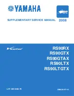 Предварительный просмотр 1 страницы Yamaha Vector RS90GTAX 2008 Supplementary Service Manual