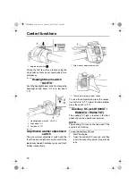 Предварительный просмотр 22 страницы Yamaha Vector RS90RX Owner'S Manual