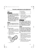 Предварительный просмотр 69 страницы Yamaha Venture Lite PZ50GTB Venture Lite PZ50MTB Owner'S Manual