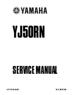 Preview for 1 page of Yamaha Vino YJ50RN Service Manual