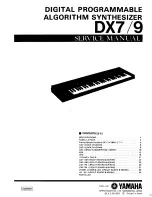 Предварительный просмотр 1 страницы Yamaha Vintage DX7 Special Edition ROM Service Manual