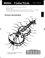 Предварительный просмотр 1 страницы Yamaha Violin/Viola Owner'S Manual